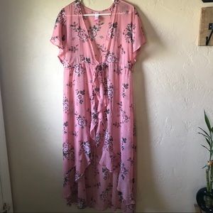 ❗️SOLD❗️No Boundaries Pink Floral Kimono